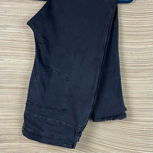 Madewell 10" High-Rise Skinny Jeans Dark Gray Button-Through Edition Sz 37 (22W) - Picture 4 of 13